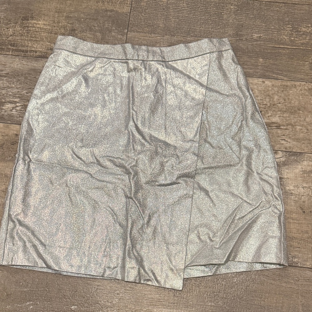 Sparkling Silver Mini Skirt